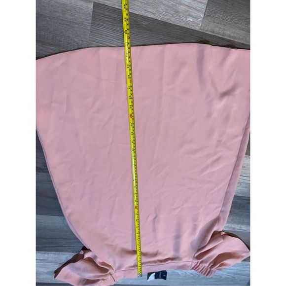 Topshop NWT Pink Off-the-Shoulders Summer Mini Dress, Size 8, MSRP $74 - Picture 9 of 11